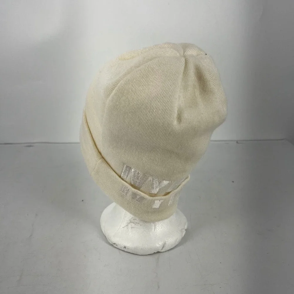 Adidas x Ivy‎ Park Beanie Cream Off White Knit Hat Trefoil Logo OSFM